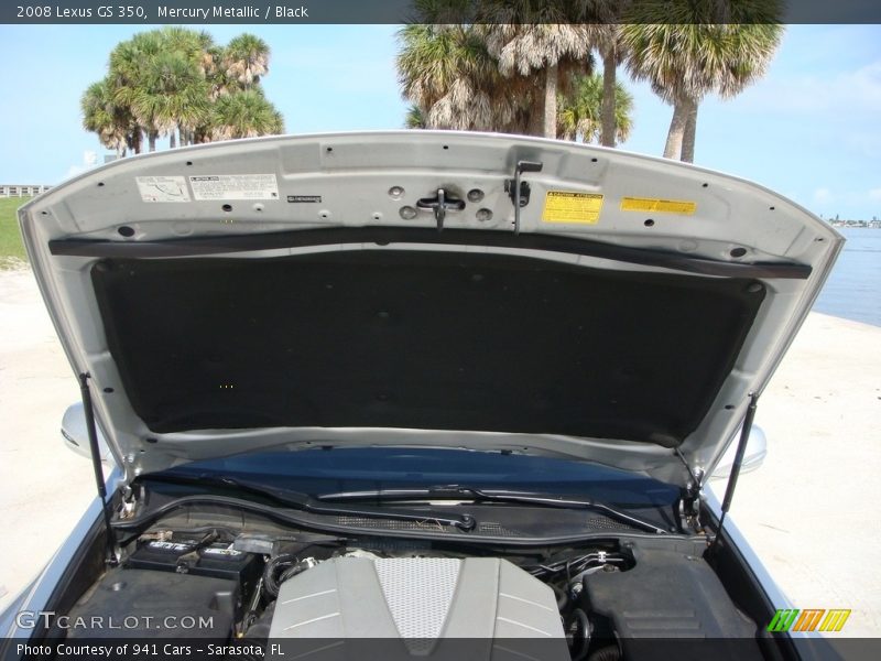 Mercury Metallic / Black 2008 Lexus GS 350