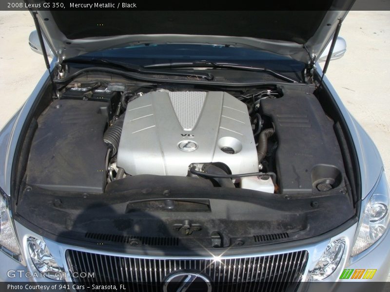 Mercury Metallic / Black 2008 Lexus GS 350