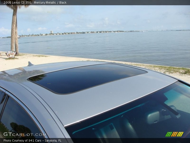 Mercury Metallic / Black 2008 Lexus GS 350