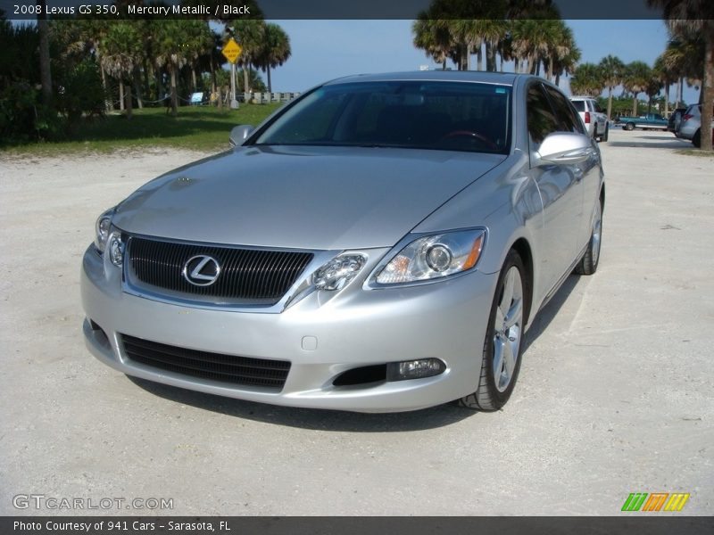Mercury Metallic / Black 2008 Lexus GS 350