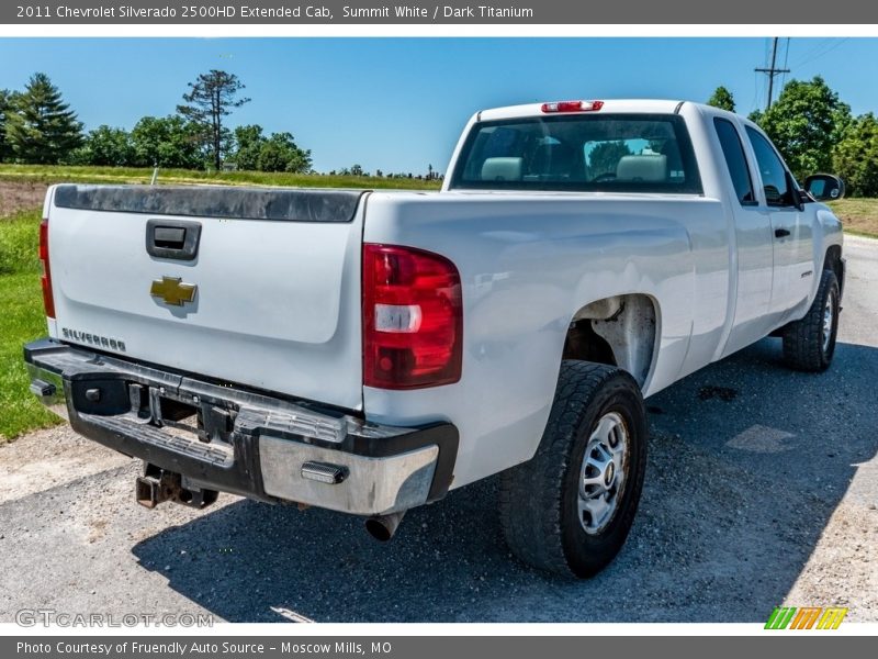 Summit White / Dark Titanium 2011 Chevrolet Silverado 2500HD Extended Cab