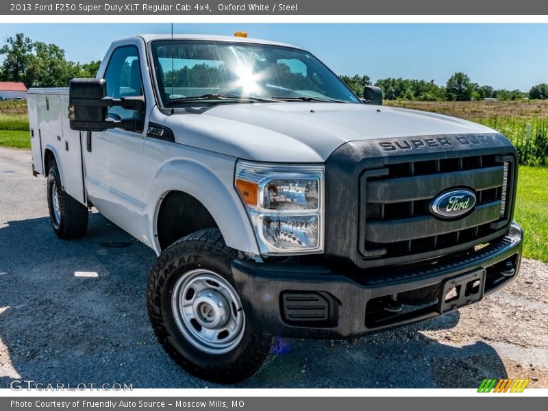 Oxford White / Steel 2013 Ford F250 Super Duty XLT Regular Cab 4x4