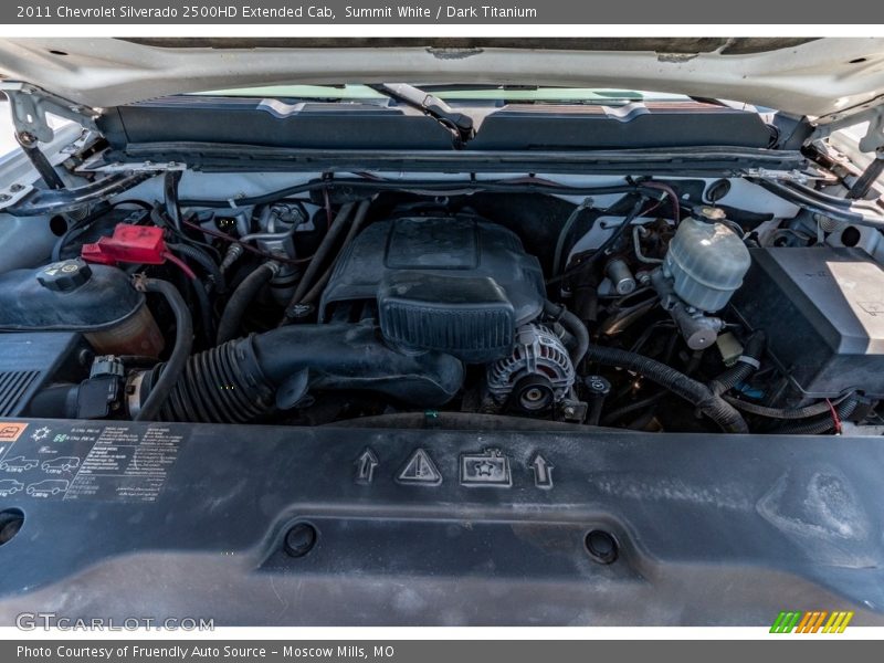 Summit White / Dark Titanium 2011 Chevrolet Silverado 2500HD Extended Cab