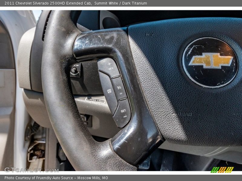 Summit White / Dark Titanium 2011 Chevrolet Silverado 2500HD Extended Cab