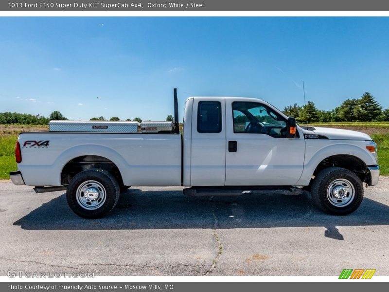 Oxford White / Steel 2013 Ford F250 Super Duty XLT SuperCab 4x4