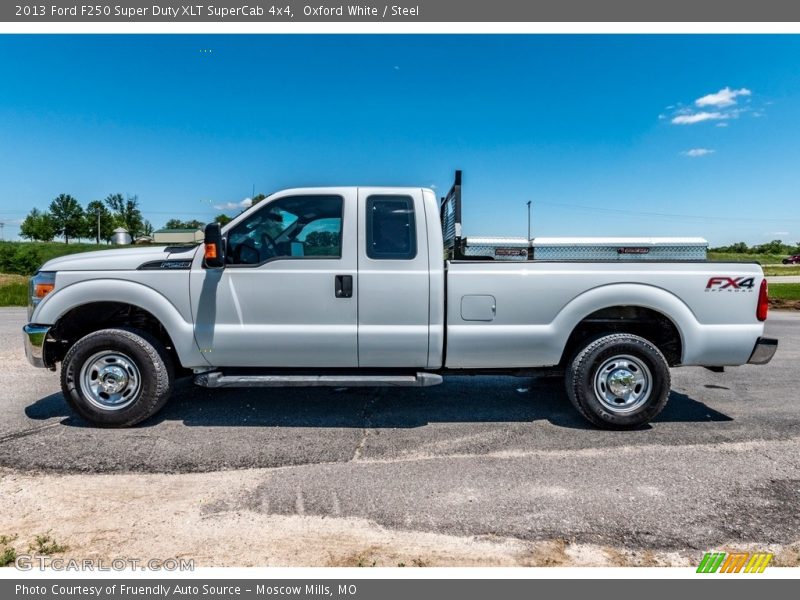 Oxford White / Steel 2013 Ford F250 Super Duty XLT SuperCab 4x4