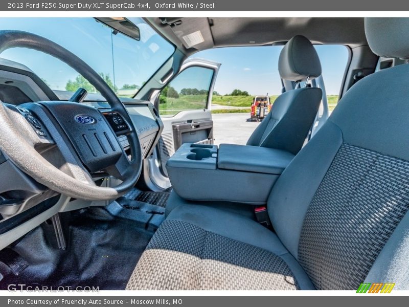 Oxford White / Steel 2013 Ford F250 Super Duty XLT SuperCab 4x4