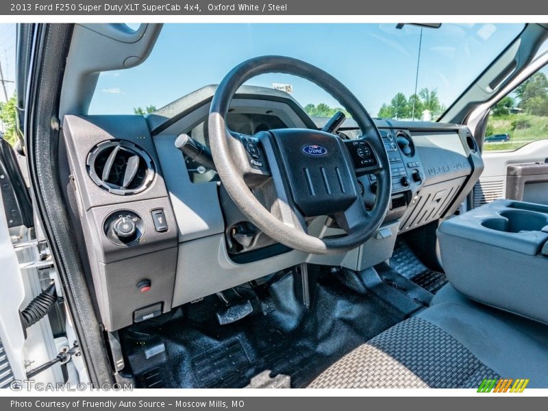 Oxford White / Steel 2013 Ford F250 Super Duty XLT SuperCab 4x4