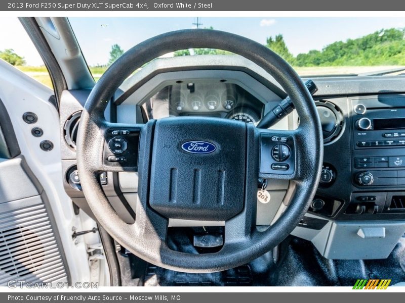 Oxford White / Steel 2013 Ford F250 Super Duty XLT SuperCab 4x4