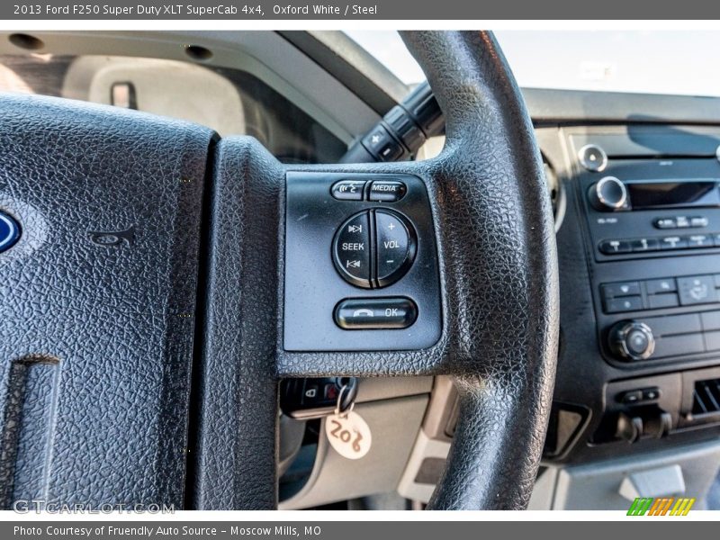 Oxford White / Steel 2013 Ford F250 Super Duty XLT SuperCab 4x4