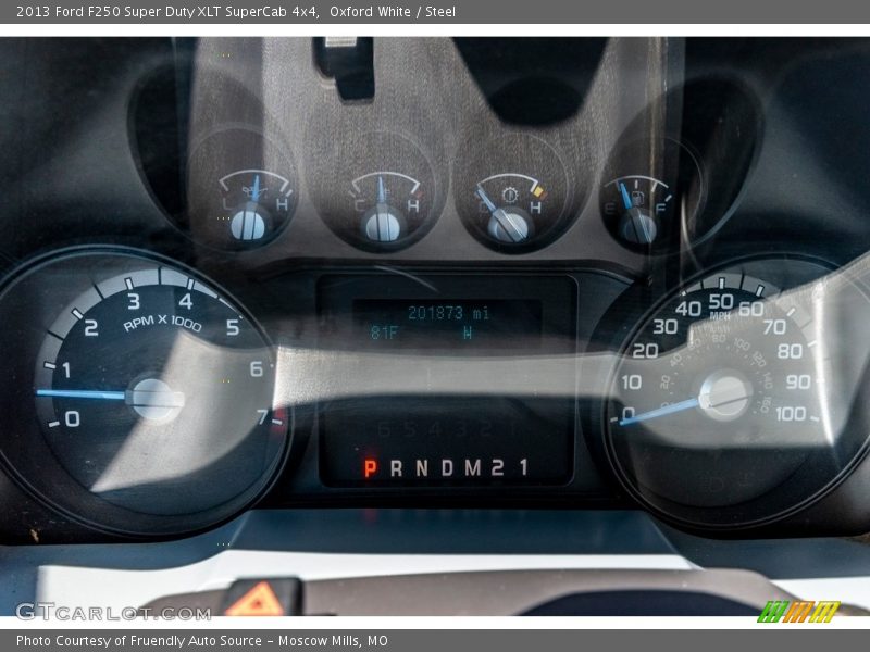 Oxford White / Steel 2013 Ford F250 Super Duty XLT SuperCab 4x4