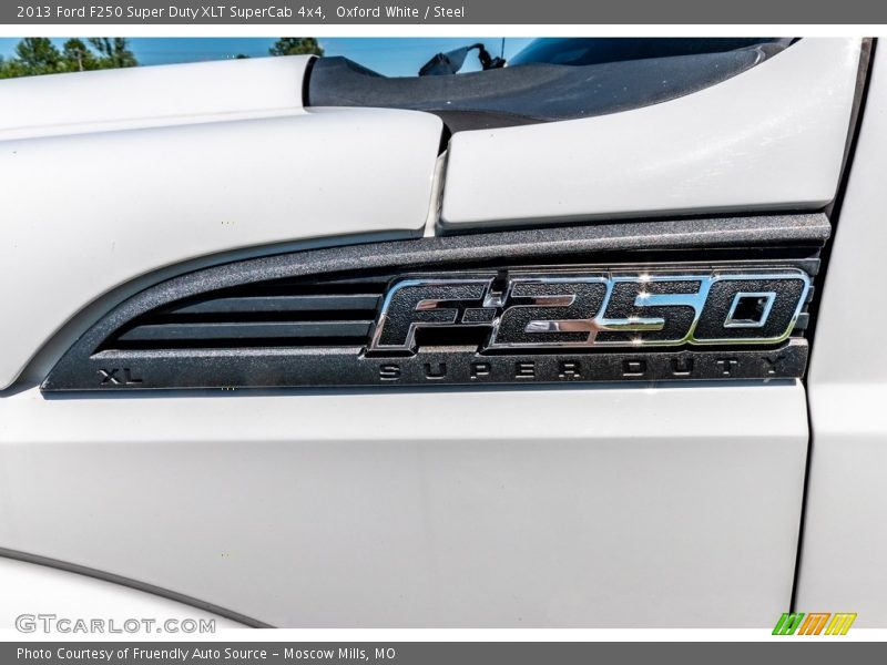 Oxford White / Steel 2013 Ford F250 Super Duty XLT SuperCab 4x4