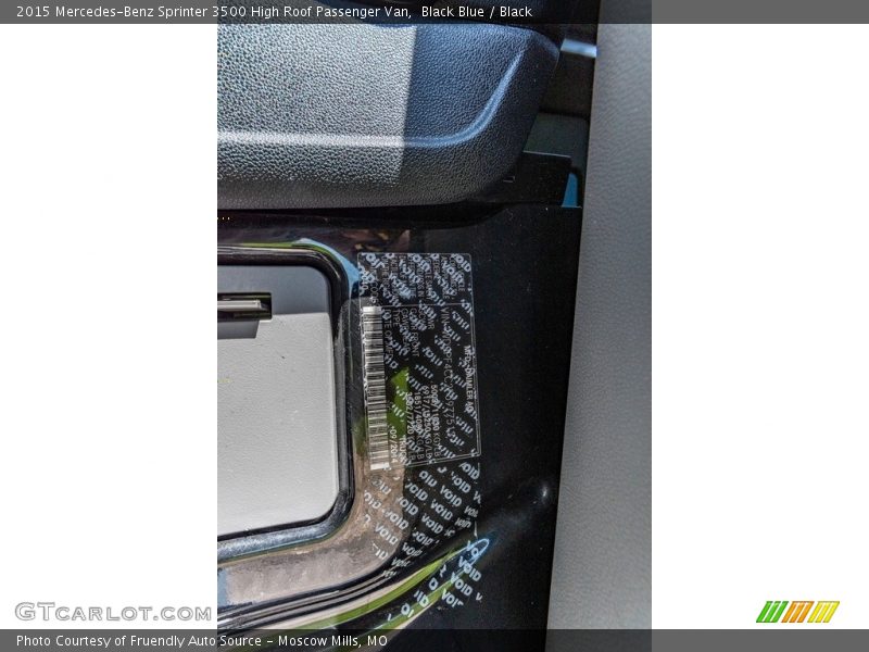 Black Blue / Black 2015 Mercedes-Benz Sprinter 3500 High Roof Passenger Van