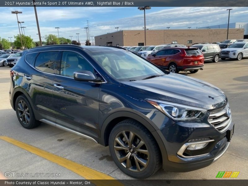 Nightfall Blue / Black 2017 Hyundai Santa Fe Sport 2.0T Ulitimate AWD