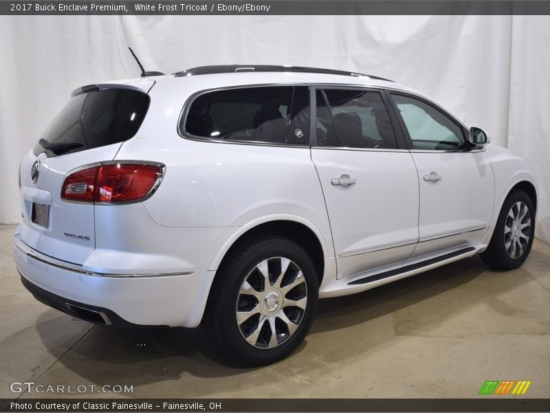 White Frost Tricoat / Ebony/Ebony 2017 Buick Enclave Premium