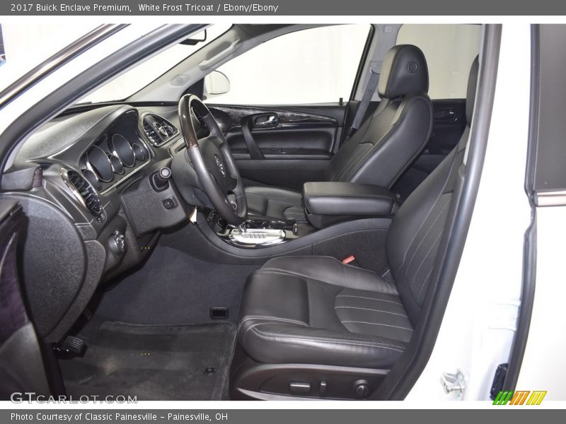 White Frost Tricoat / Ebony/Ebony 2017 Buick Enclave Premium
