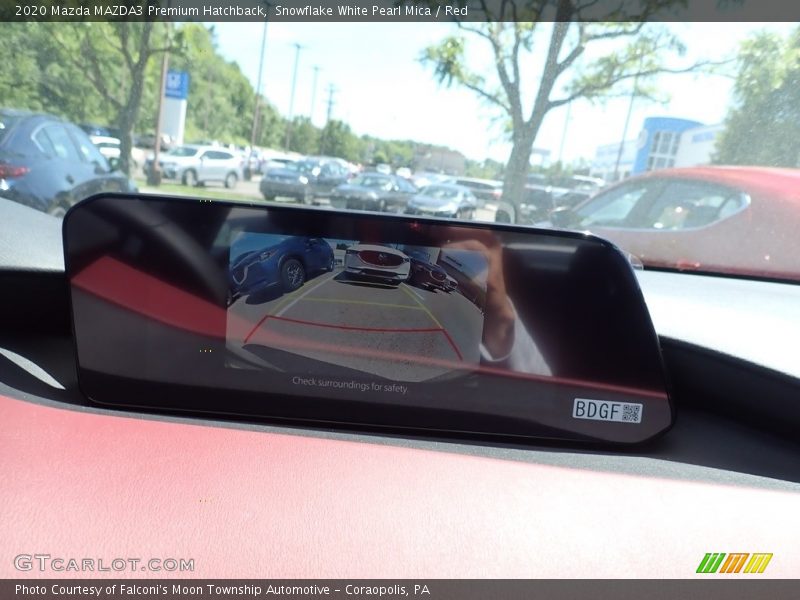 Snowflake White Pearl Mica / Red 2020 Mazda MAZDA3 Premium Hatchback