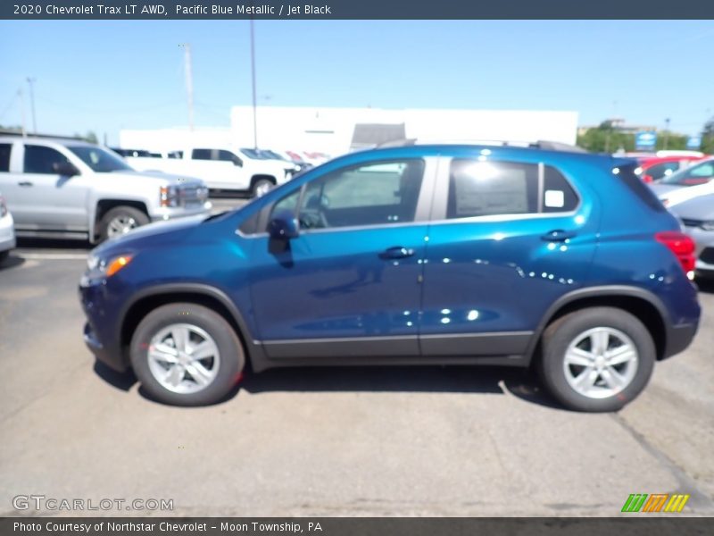 Pacific Blue Metallic / Jet Black 2020 Chevrolet Trax LT AWD
