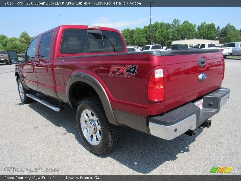 Ruby Red Metallic / Adobe 2016 Ford F350 Super Duty Lariat Crew Cab 4x4