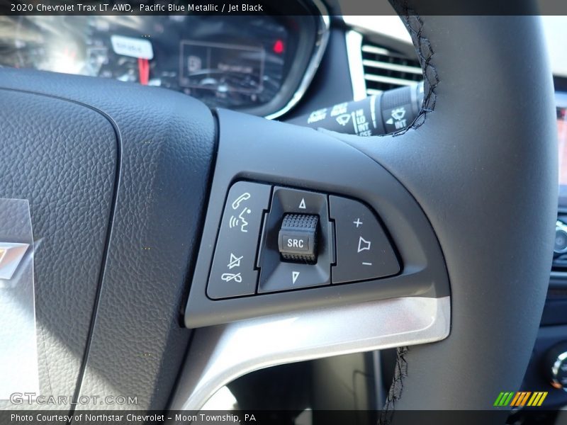 Pacific Blue Metallic / Jet Black 2020 Chevrolet Trax LT AWD