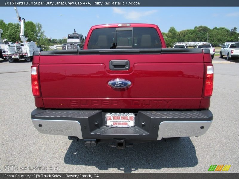 Ruby Red Metallic / Adobe 2016 Ford F350 Super Duty Lariat Crew Cab 4x4