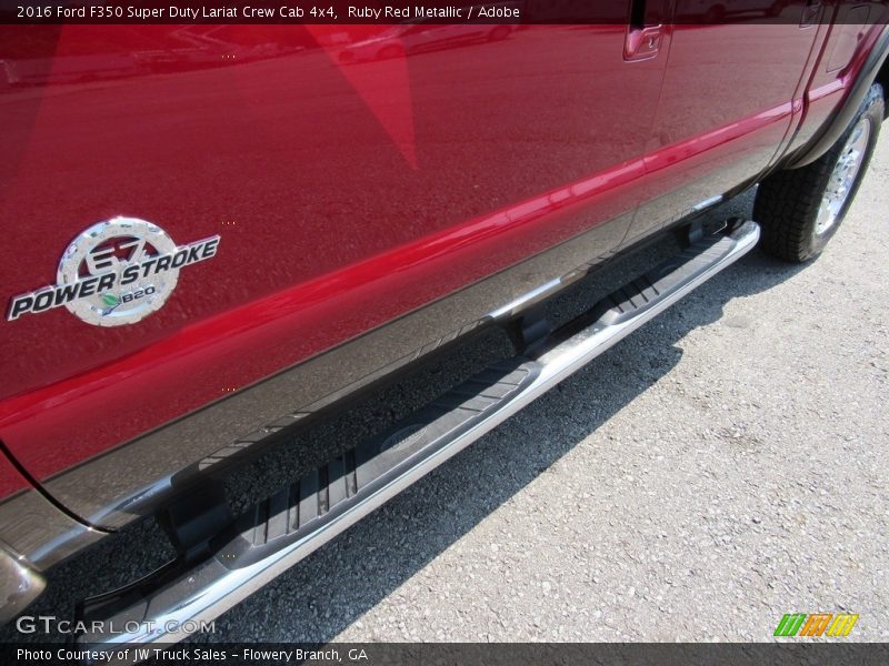 Ruby Red Metallic / Adobe 2016 Ford F350 Super Duty Lariat Crew Cab 4x4