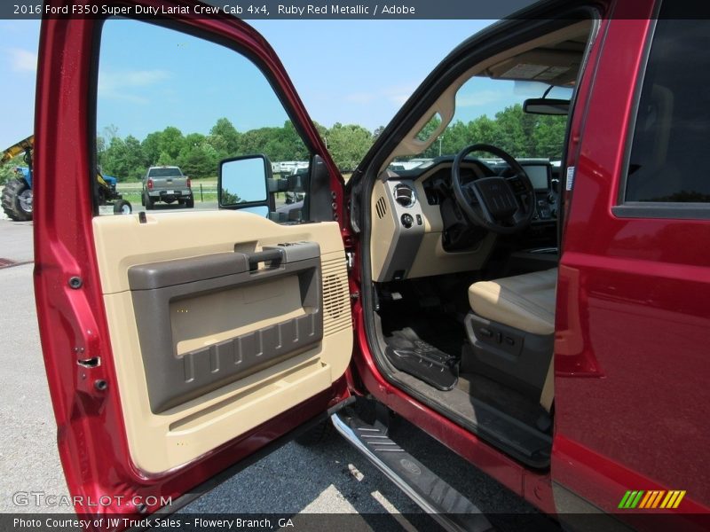 Ruby Red Metallic / Adobe 2016 Ford F350 Super Duty Lariat Crew Cab 4x4
