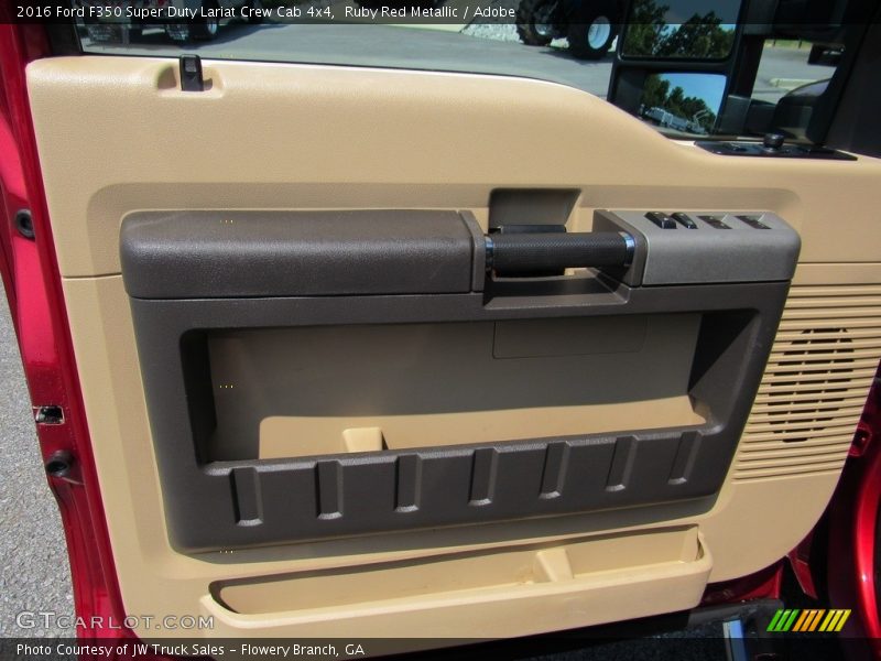 Ruby Red Metallic / Adobe 2016 Ford F350 Super Duty Lariat Crew Cab 4x4