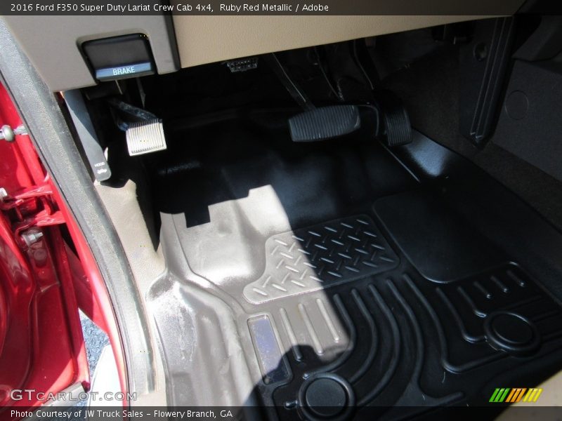 Ruby Red Metallic / Adobe 2016 Ford F350 Super Duty Lariat Crew Cab 4x4