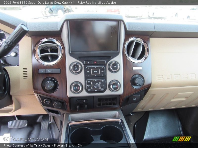 Ruby Red Metallic / Adobe 2016 Ford F350 Super Duty Lariat Crew Cab 4x4