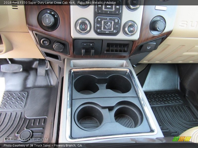 Ruby Red Metallic / Adobe 2016 Ford F350 Super Duty Lariat Crew Cab 4x4
