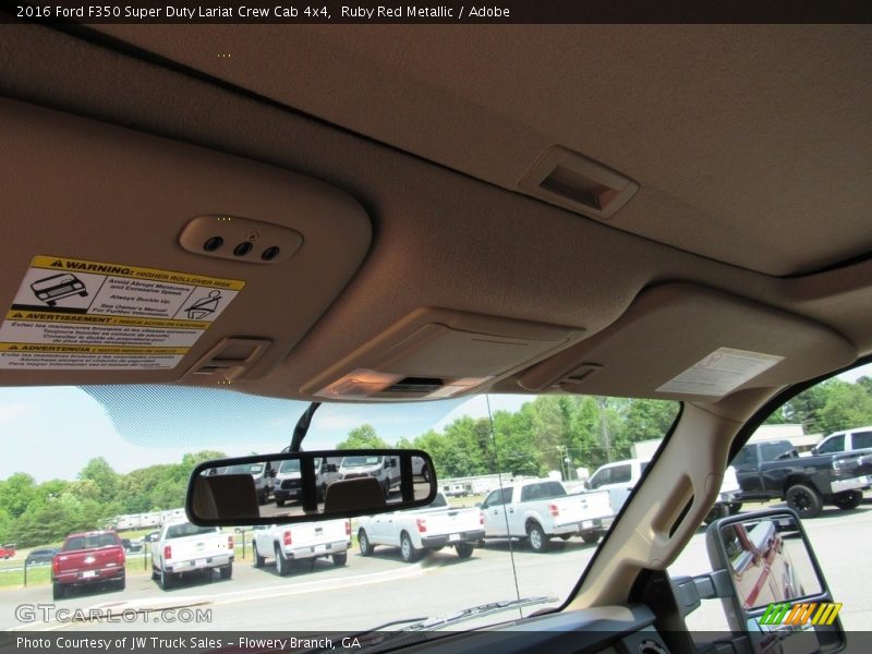 Ruby Red Metallic / Adobe 2016 Ford F350 Super Duty Lariat Crew Cab 4x4