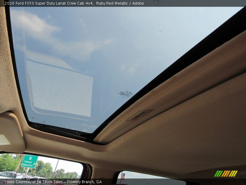 Ruby Red Metallic / Adobe 2016 Ford F350 Super Duty Lariat Crew Cab 4x4
