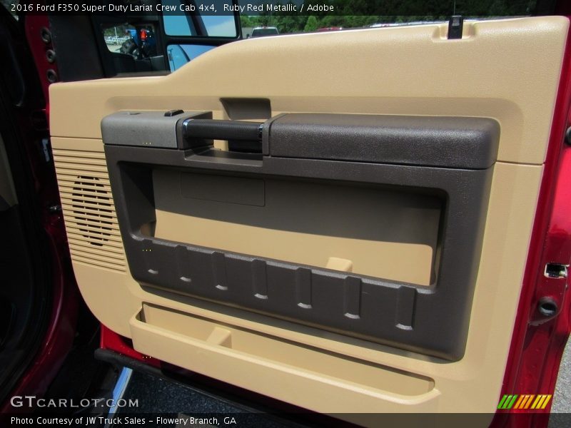 Ruby Red Metallic / Adobe 2016 Ford F350 Super Duty Lariat Crew Cab 4x4