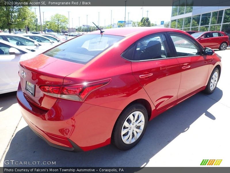 Pomegranate Red / Black 2020 Hyundai Accent SE