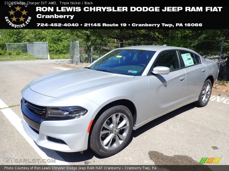 Triple Nickel / Black 2020 Dodge Charger SXT AWD