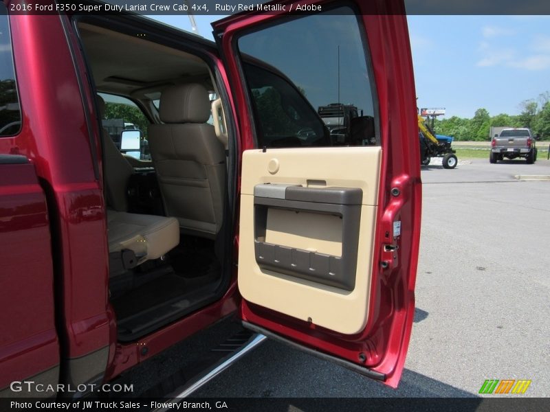Ruby Red Metallic / Adobe 2016 Ford F350 Super Duty Lariat Crew Cab 4x4