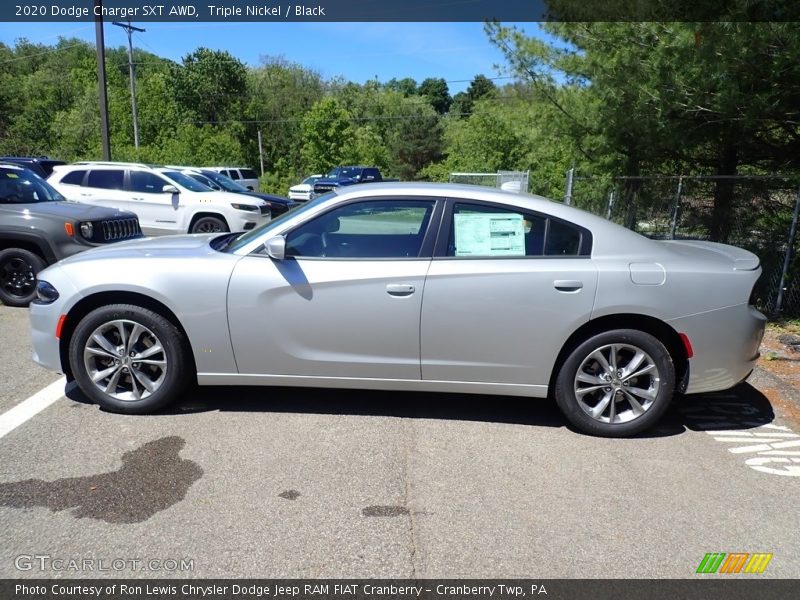 Triple Nickel / Black 2020 Dodge Charger SXT AWD