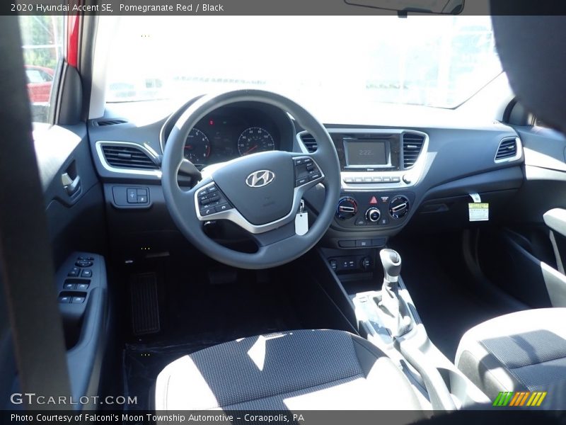 Pomegranate Red / Black 2020 Hyundai Accent SE