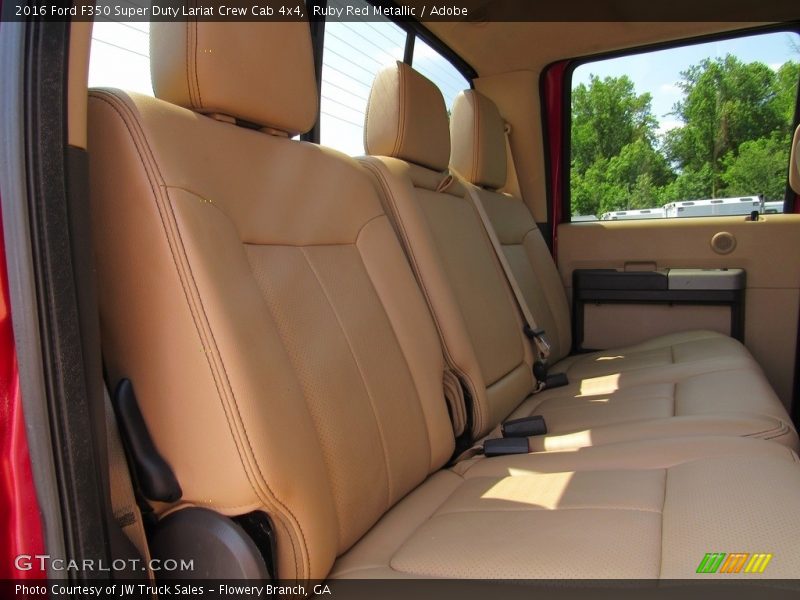 Ruby Red Metallic / Adobe 2016 Ford F350 Super Duty Lariat Crew Cab 4x4