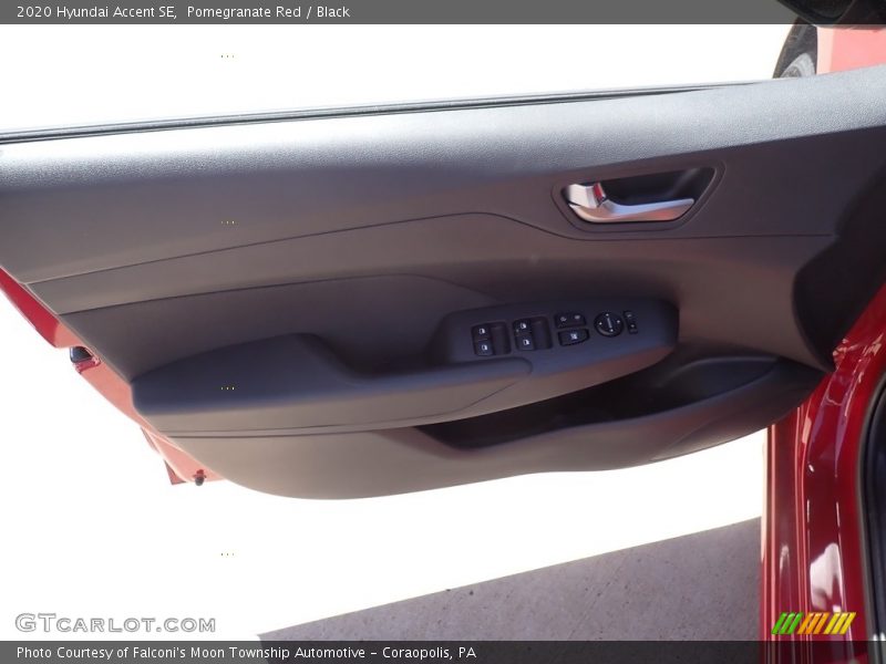 Pomegranate Red / Black 2020 Hyundai Accent SE