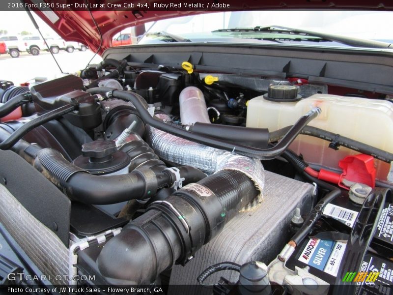 Ruby Red Metallic / Adobe 2016 Ford F350 Super Duty Lariat Crew Cab 4x4