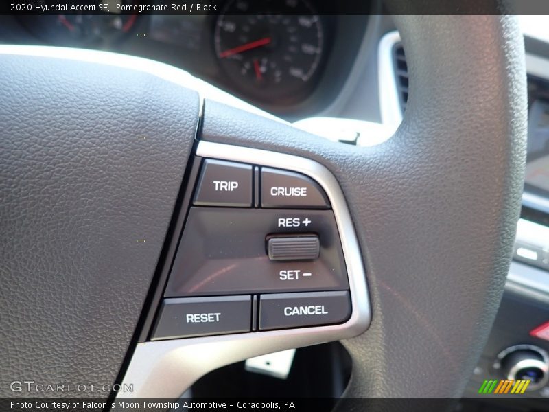 Pomegranate Red / Black 2020 Hyundai Accent SE