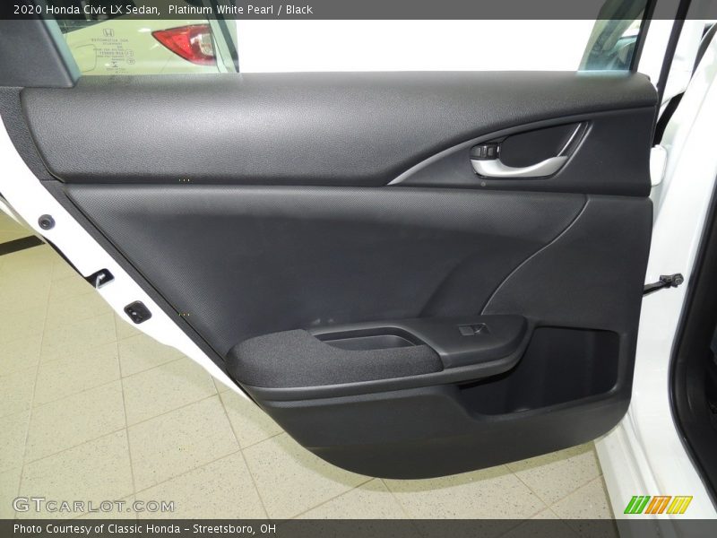 Platinum White Pearl / Black 2020 Honda Civic LX Sedan