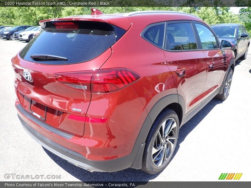 Gemstone Red / Black 2020 Hyundai Tucson Sport AWD