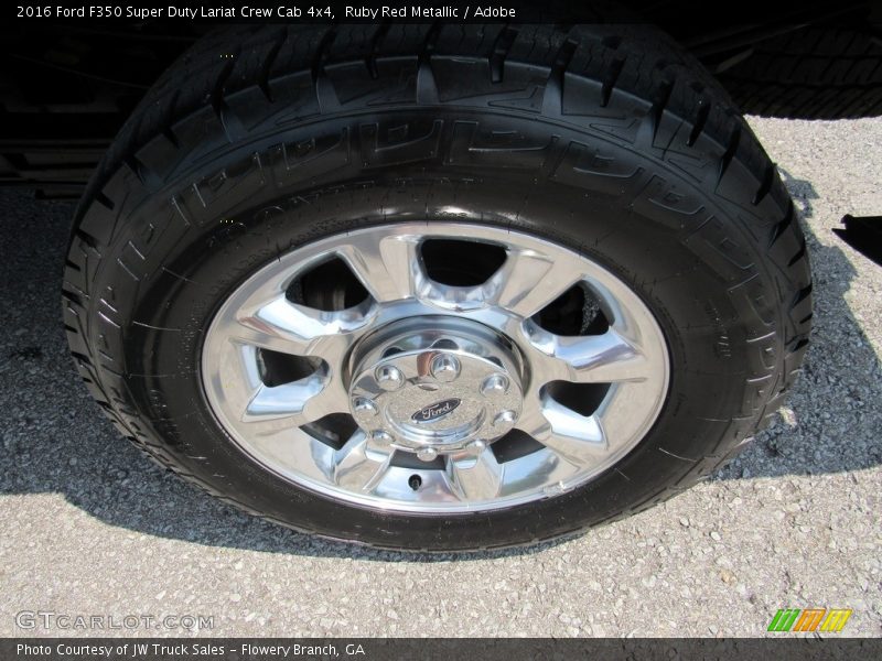Ruby Red Metallic / Adobe 2016 Ford F350 Super Duty Lariat Crew Cab 4x4
