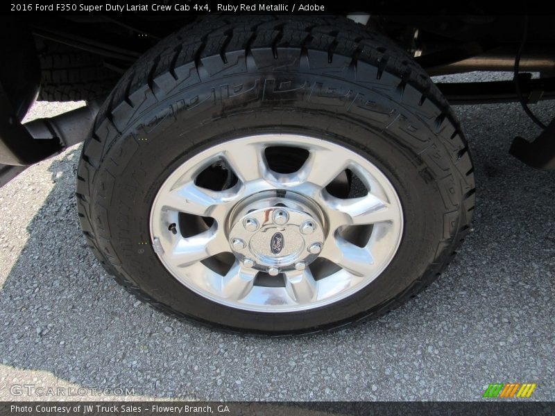 Ruby Red Metallic / Adobe 2016 Ford F350 Super Duty Lariat Crew Cab 4x4
