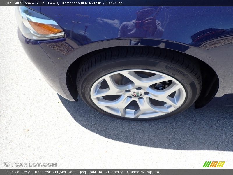 Montecarlo Blue Metallic / Black/Tan 2020 Alfa Romeo Giulia TI AWD