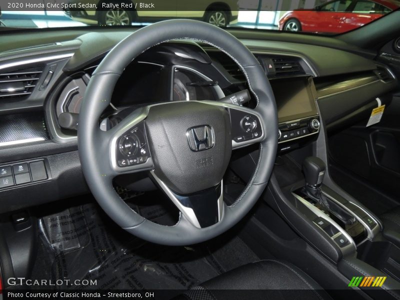 Rallye Red / Black 2020 Honda Civic Sport Sedan