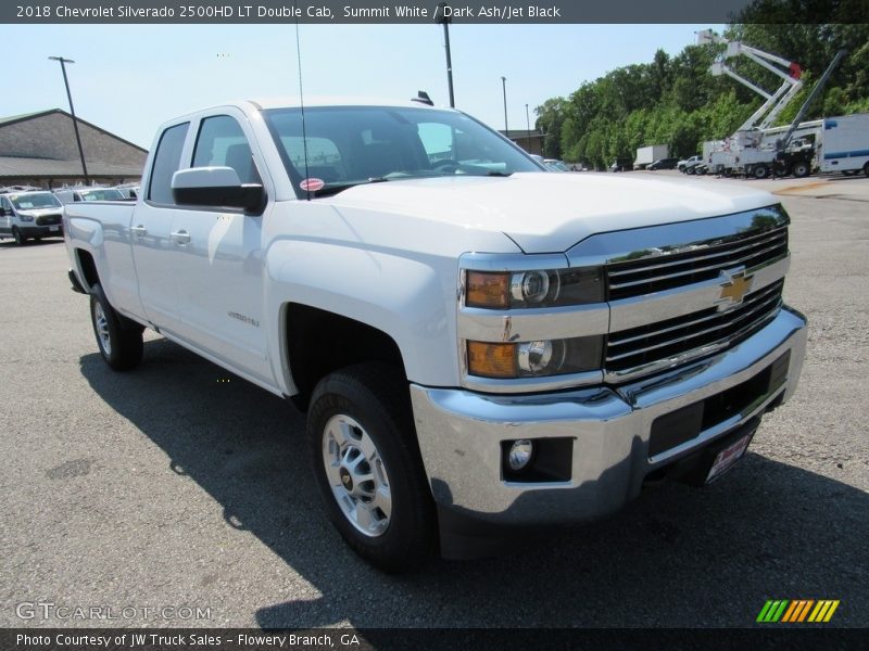 Summit White / Dark Ash/Jet Black 2018 Chevrolet Silverado 2500HD LT Double Cab